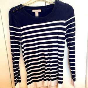 Banana Republic blue/white striped sweater
